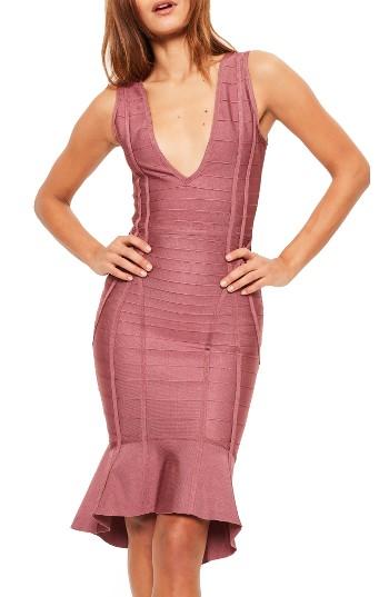 Women's Missguided Frill Hem Bandage Dress