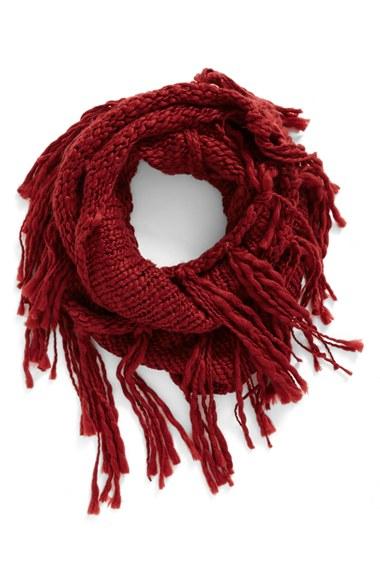Women's Bp. Chunky Knit Fringe Scarf