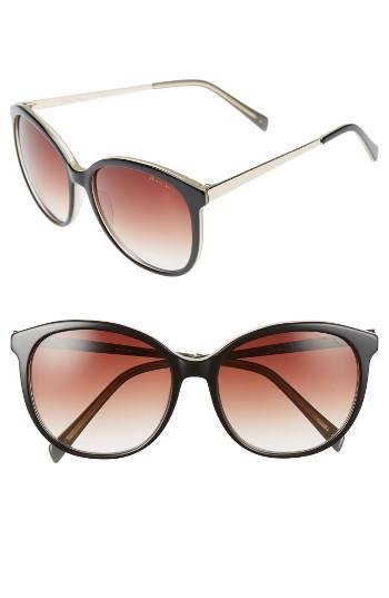 Women's Draper James 56mm Gradient Lens Sunglasses - Black
