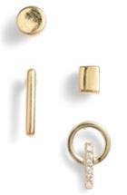 Women's Argento Vivo Geometric 4-piece Stud Set