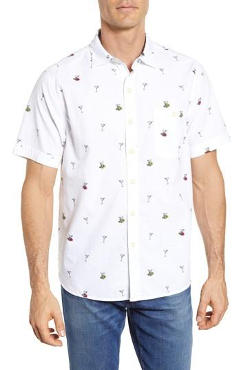 Men's Tommy Bahama Mix Master Seersucker Shirt - White