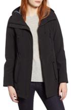 Women's Marc New York Bonded Jersey Hooded Parka - Black