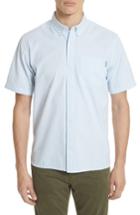 Men's Carhartt Work In Progress Alder Short Sleeve Woven Shirt - Blue
