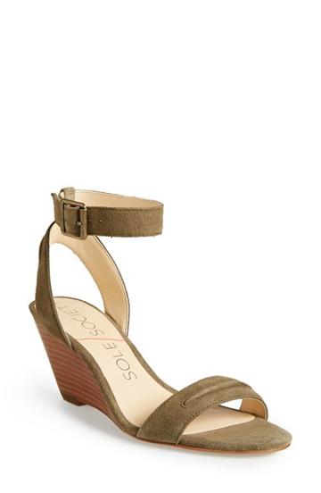 Women's Sole Society 'georgia' Ankle Strap Wedge Sandal,