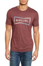 Men's Rip Curl Fragments T-shirt, Size - Burgundy
