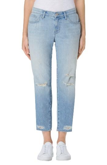 Women's J Brand 'sadey' Crop Slim Straight Leg Jeans - Blue