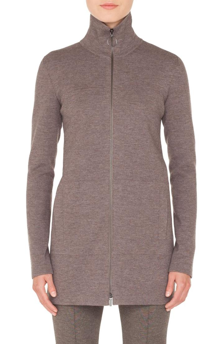 Women's Akris Punto Long Knit Cardigan