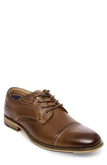 Men's Steve Madden Jenton Cap Toe Derby M - Brown