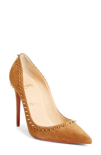 Women's Christian Louboutin Anjalina Pump .5us / 36.5eu - Brown