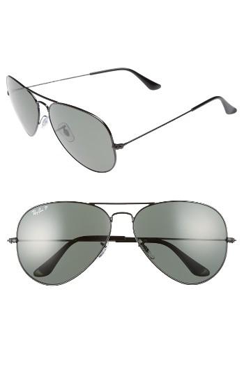 Women's Ray-ban 62mm Polarized Aviator Sunglasses -