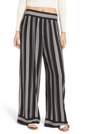 Women's Band Of Gypsies Herringbone Wide Leg Pants