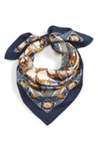 Women's Tory Burch Tiger Lily Silk Square Scarf
