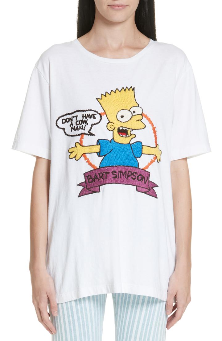 Women's Off-white Bart Short Sleeve Slim Tee - White