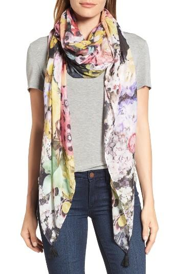 Women's Echo Blossoming Cuba Scarf, Size - White
