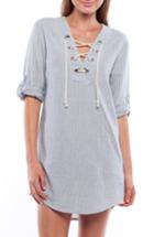 Women's Rhythm Tiki Cover-up Tunic Dress - Blue