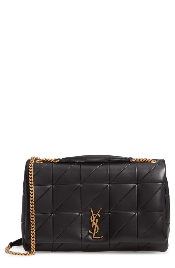 Saint Lauren Large Jamie Patchwork Leather Shoulder Bag -