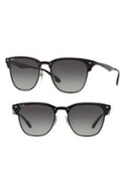 Women's Ray-ban Blaze Clubmaster 47mm Sunglasses - Black