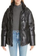 Women's Bacon Eco Boo Faux Leather Down Puffer Jacket
