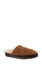 Women's Ross & Snow Linda Genuine Shearling Scuff Slipper M - Brown