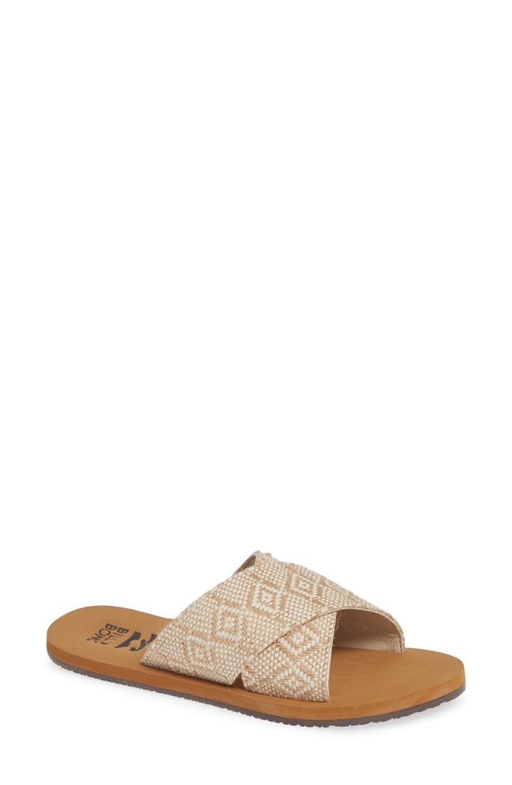 Women's Billabong Surf Bandit Slide Sandal M - Beige