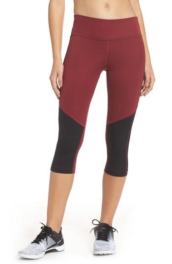 Women's Reebok Workout Capris - Red