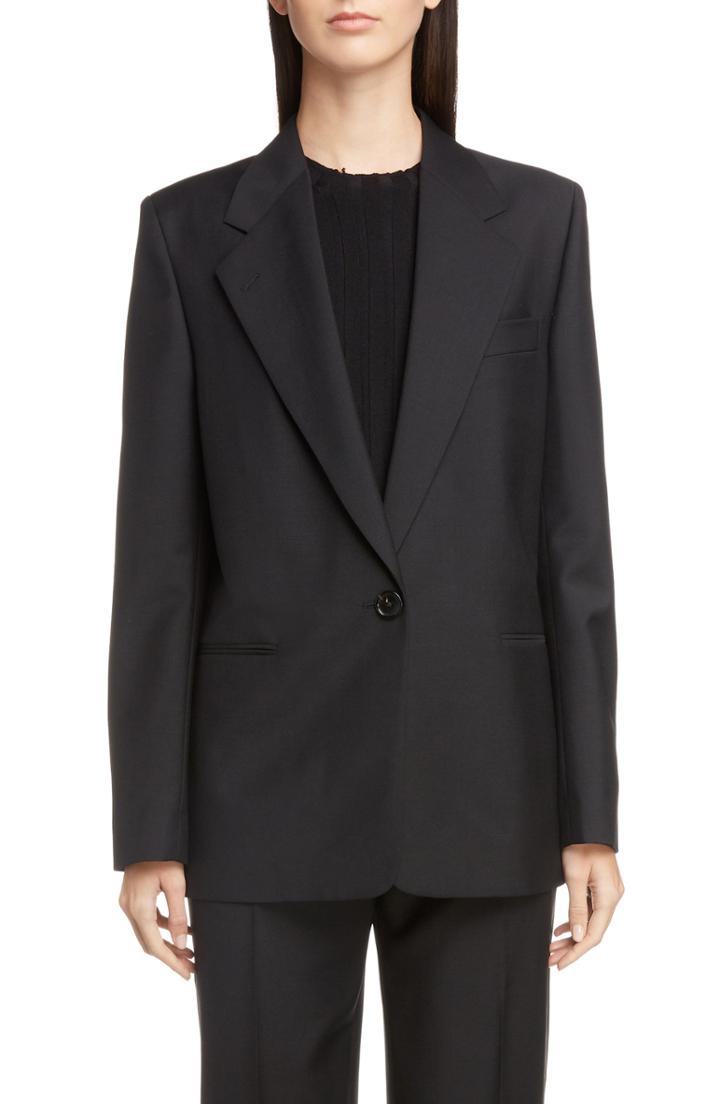 Women's Acne Studios Wool & Mohair Blazer Us / 38 Eu - Black