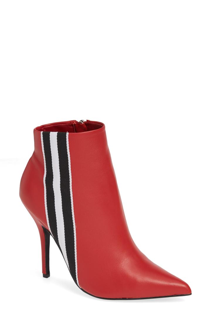Women's Steve Madden Knock Bootie M - Red