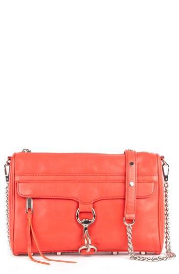 Rebecca Minkoff 'mini M.a.c.' Shoulder Bag Neon Orange