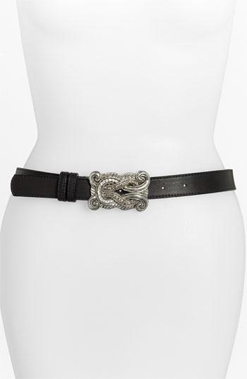 Leatherock  Ornate Buckle  Leather Belt Black Large