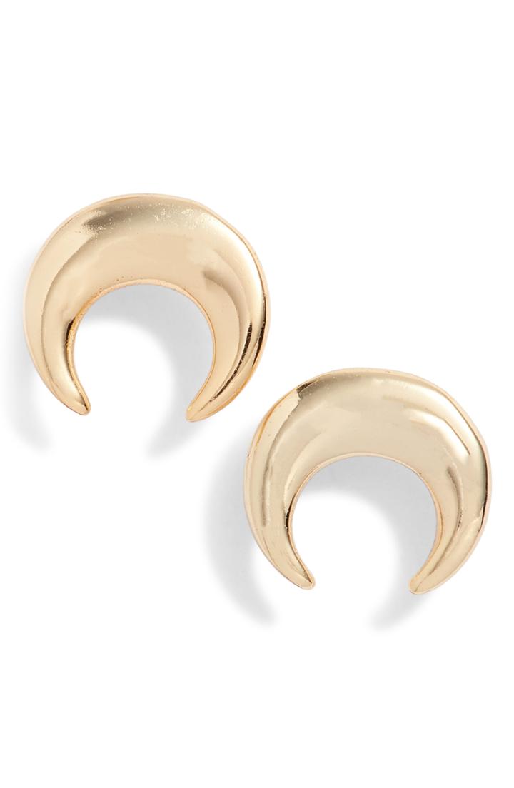 Women's Kris Nations Naja Crescent Stud Earrings