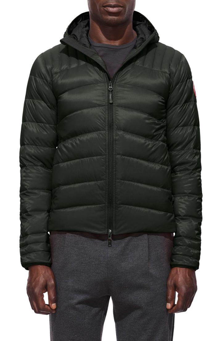 Men's Canada Goose Brookvale Slim Fit Hooded Down Jacket, Size - Grey