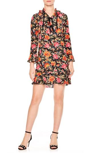 Women's Sandro Print Silk Dress
