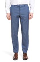 Men's Boss Leenon Flat Front Solid Wool Trousers