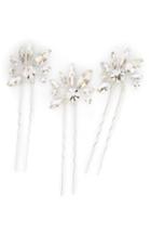 Brides & Hairpins Noa Set Of 3 Crystal Hairpins