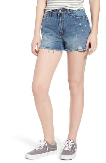 Women's Evidnt Ripped Boyfriend Shorts - Blue