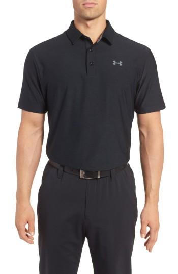 Men's Under Armour 'playoff' Loose Fit Short Sleeve Polo, Size - Black