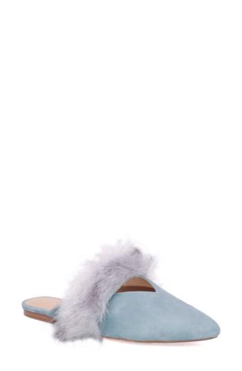 Women's Joe's Angelique Faux Fur Mule M - Blue