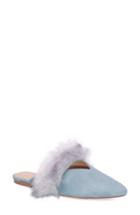 Women's Joe's Angelique Faux Fur Mule M - Blue