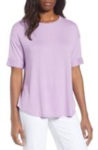 Women's Gibson High/low Short Sleeve Top - Purple