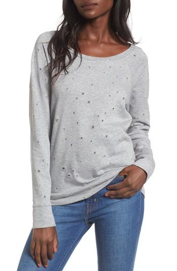 Women's Love, Fire Holey Sweatshirt