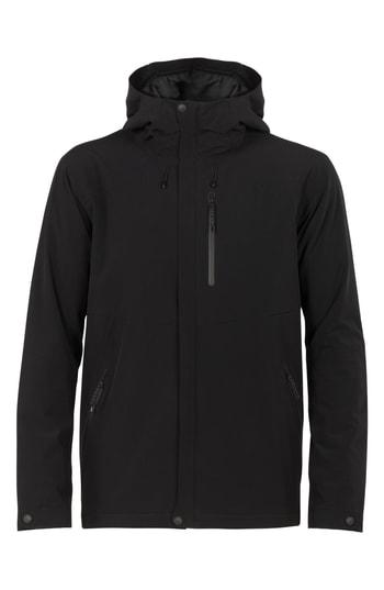 Men's Icebreaker Merinoloft(tm) Stratus Transcend Waterproof Hooded Jacket, Size - Black