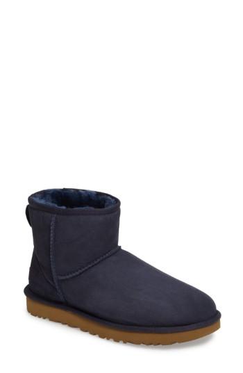 Women's Ugg 'classic Mini Ii' Genuine Shearling Lined Boot M - Green