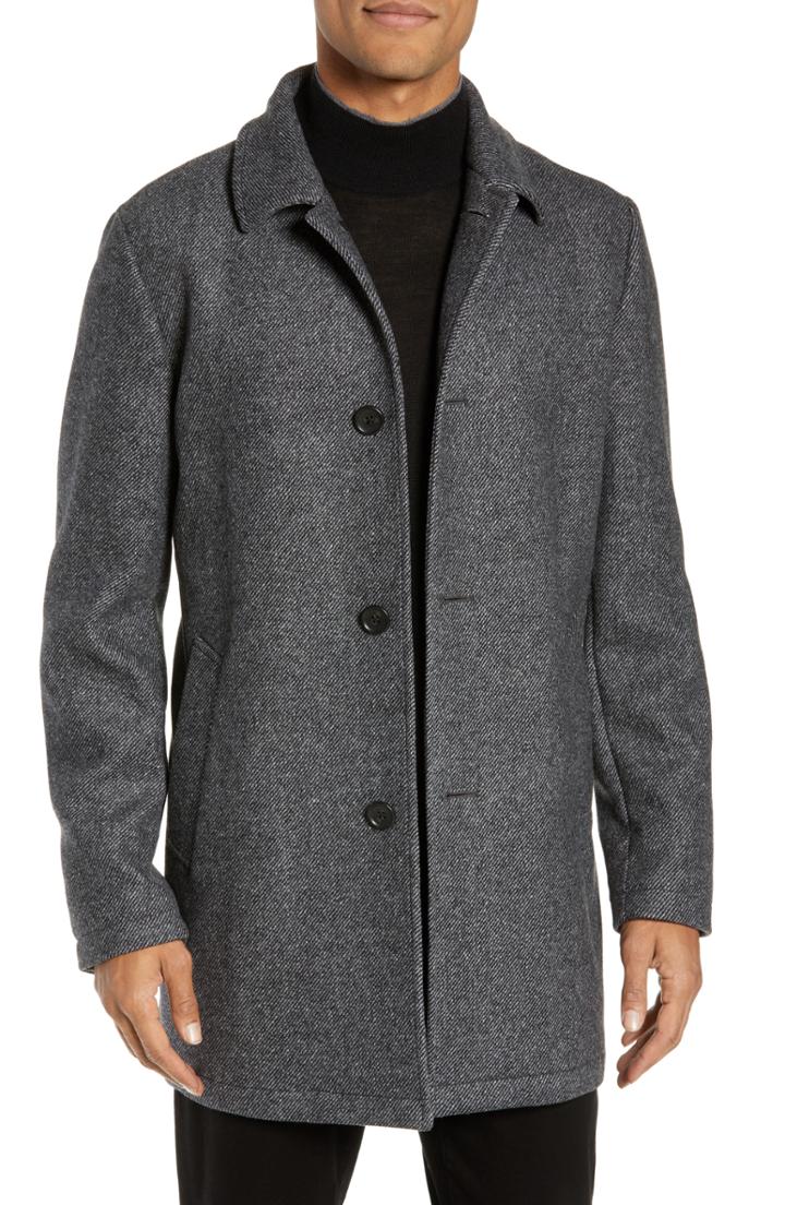 Men's Bonobos Slim Fit Wool Blend Car Coat