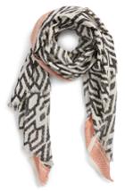 Women's Sole Society Ikat Scarf, Size - Black