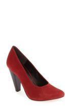 Women's M4d3 'skyhi' Pointy Toe Pump .5 M - Red