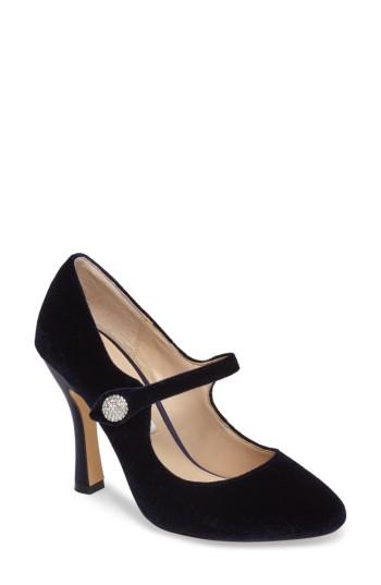Women's Nina Idette Mary Jane Pump M - Blue