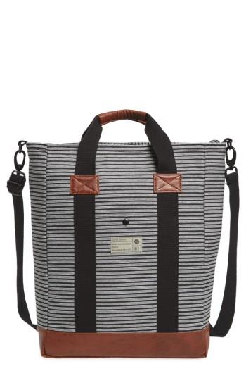 Men's Hex Canvas Tote Bag - Black