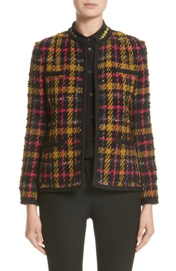 Women's Etro Plaid Jacket Us / 44 It - Black