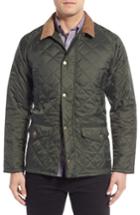 Men's Barbour 'canterdale' Slim Fit Water-resistant Diamond Quilted Jacket - Green
