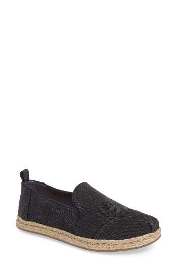 Women's Toms Espadrille Slip-on .5 M - Black